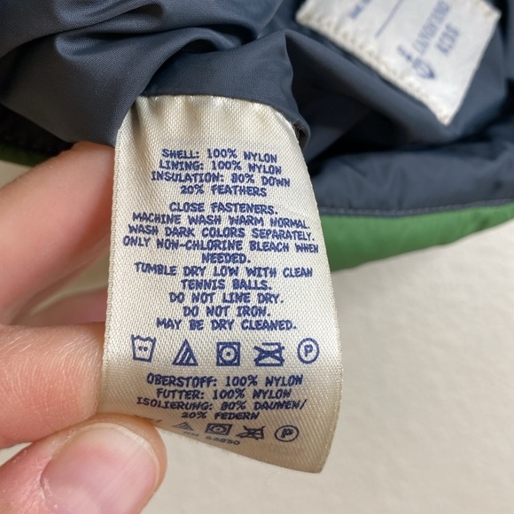 Lands End puffer vest green kids size 8/small unisex EUC - Picture 6 of 6
